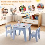 Dječiji sto sa 2 stolice, plavi -