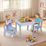 Dječiji sto sa 2 stolice, plavi - - Image 7
