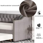 Drveni krevet/sećija 90x200, beige - - Image 6