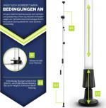 Balkonska tenda 250 cm, crna - - Image 2