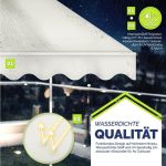Balkonska tenda klizna 350 cm, bež -
