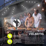 LED suncobran solar 300 cm, antracit - - Image 10