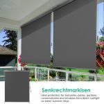 Vertikalna tenda 1.4x2.5 m, tamno siva -