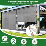 Vertikalna tenda 2.4x2.4 m, siva -