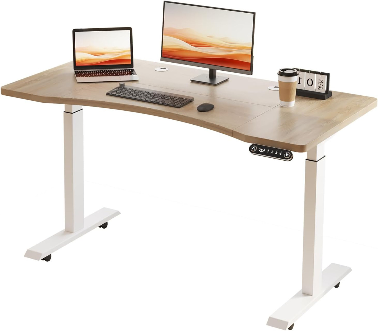 149_1.jpg Električni sto s podesivom visinom, 140 X 76 cm - - Image 1