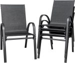 Set od 4 baštenske stolice Crne - Image 3