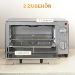 9L Mini pećnica s plehovima za pečenje - Image 5