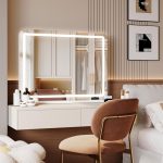 LED ogledalo, 80x62 cm, USB i Type-C, bijelo -