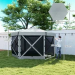 Šesterokutna šator s 5 stranica i torbom za nošenje - Image 3