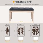 Vintage klupa za krevet, tapacirana klupa - Image 2