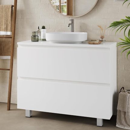 Kupatilski ormarić za lavabo, 60 cm, bijeli -