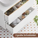 Kupatilski ormarić za lavabo, 60 cm, bijeli - - Image 5