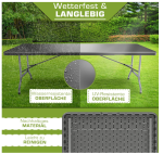 Vrtni stol 180 x 75 cm Sklopivi - Image 5