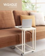 Noćni pomoćni stolić bijele boje - Image 2