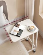 Noćni pomoćni stolić bijele boje - Image 3