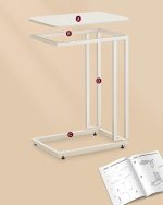 Noćni pomoćni stolić bijele boje - Image 5