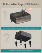 Tabure od lana u sivo-crnoj boji - Image 6