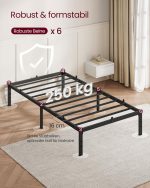 Metalni okvir za jednokrevetni krevet 90 x 200 cm - Image 4