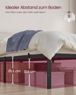 Metalni okvir za jednokrevetni krevet 90 x 200 cm - Image 5