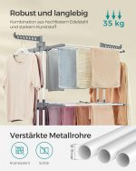 Stalak za sušenje veša 63,5 x 128 x 173 cm - Image 3