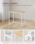 Radni sto, mali kompjuterski sto 80 x 50 x 76 cm - Image 4