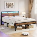 Metalni okvir za krevet 140x190 cm s LED rasvjetom, - - Image 7