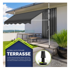 Tenda s kopčom 300x180 cm bez bušenja - Image 2