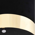 Tabure crno-zlatni baršunasti 28 x 36 cm - OŠTEĆEN - Image 2