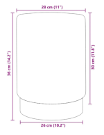 Tabure crno-zlatni baršunasti 28 x 36 cm - OŠTEĆEN - Image 3