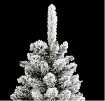 Umjetno božićno drvce Tanko sa snijegom 150 cm PVC - Image 4