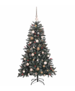 Umjetno božićno drvce s postoljem zeleno 150cm - Image 3