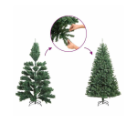 Umjetno božićno drvce s postoljem zeleno 150cm - Image 6