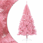 Umjetno božićno drvce s postoljem, ružičasto, 180 c