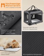 Kavez za pse sa sklopivim metalnim okvirom i ručkama - Image 6