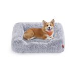 Krevet za pse 91 x 68 x 18 cm siva ombre boja