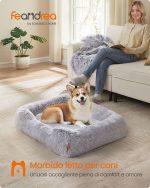 Krevet za pse 91 x 68 x 18 cm siva ombre boja - Image 2