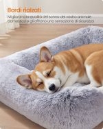 Krevet za pse 91 x 68 x 18 cm siva ombre boja - Image 3