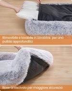 Krevet za pse 91 x 68 x 18 cm siva ombre boja - Image 5
