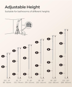 SONGMICS Kutna polica za tuš - Image 4