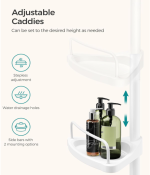 SONGMICS Kutna polica za tuš - Image 7