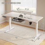 Električni sto s podesivom visinom, 160 X 76 cm - - Image 5