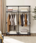 SONGMICS  Sivi ormarić za pohranu 140x43x174 - Image 2