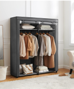 SONGMICS  Sivi ormarić za pohranu 140x43x174 - Image 3