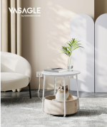 VASAGLE Klub stolić s utičnicom