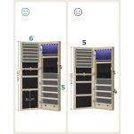 Viseći ormarić za nakit - boja hrasta - Image 9