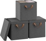 Set od 3 kutije za odlaganje od tkanine 27x27x27cm