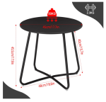 Okrugli metalni stol, φ48xV45cm - Image 3