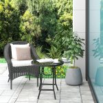 Sklopivi vanjski stol sa staklenom pločom 46x47,5 cm