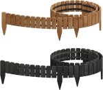 Ograda za vrt 203 x 10 cm - Crna