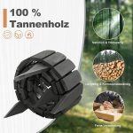 Ograda za vrt 203 x 10 cm - Crna - Image 2